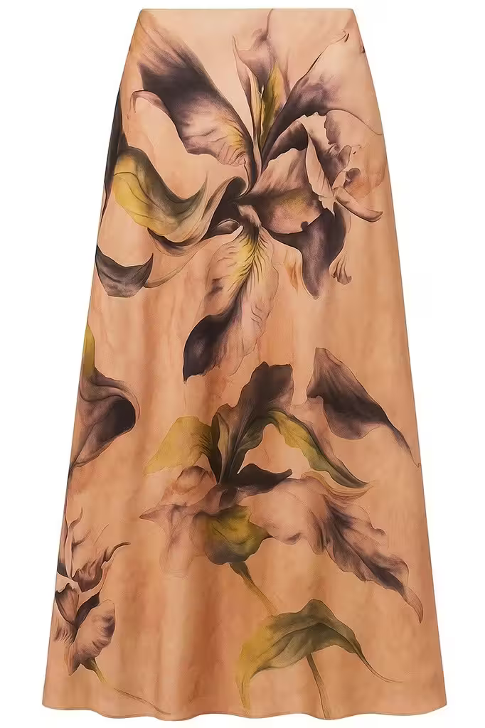 Georgina Sand Leaf Skirt