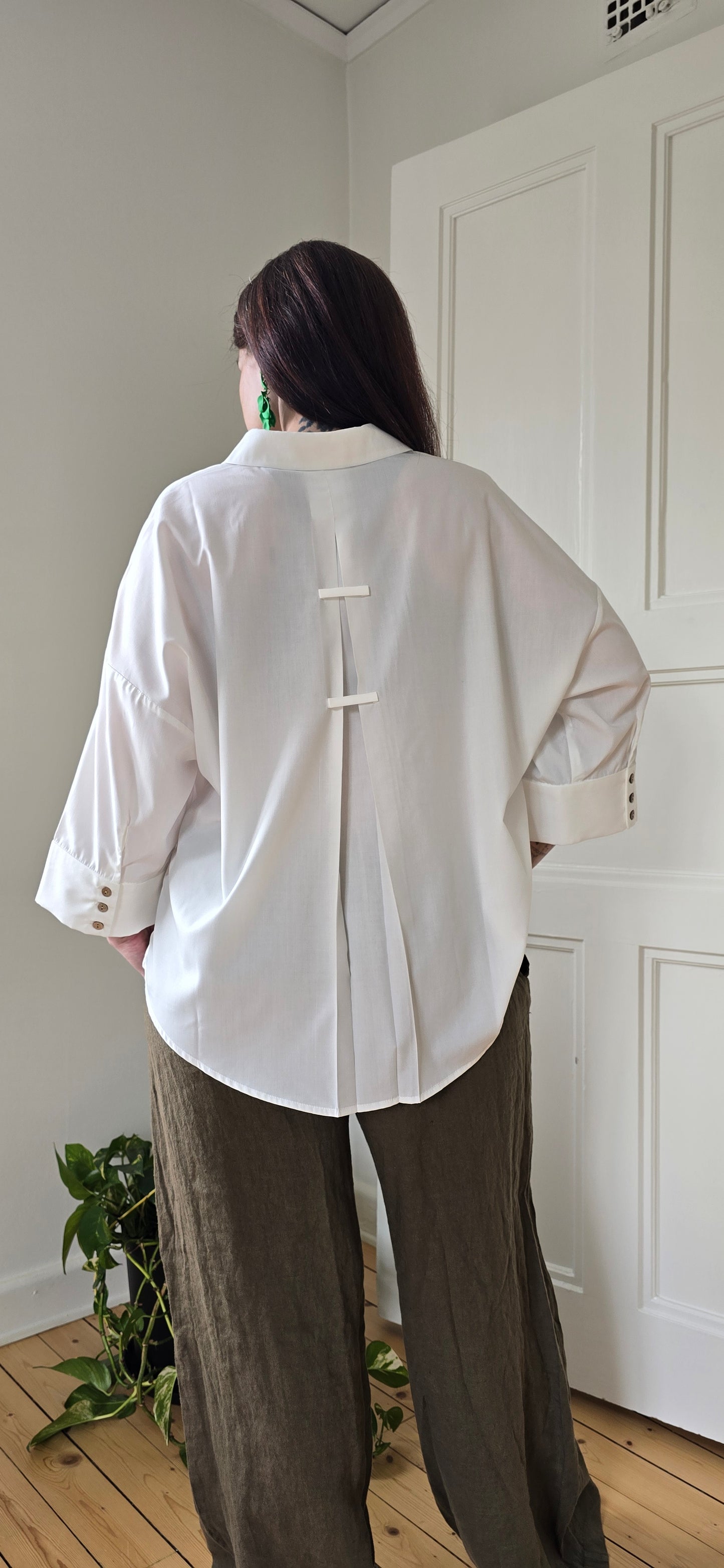 Augusta oversize skjorta - Vit