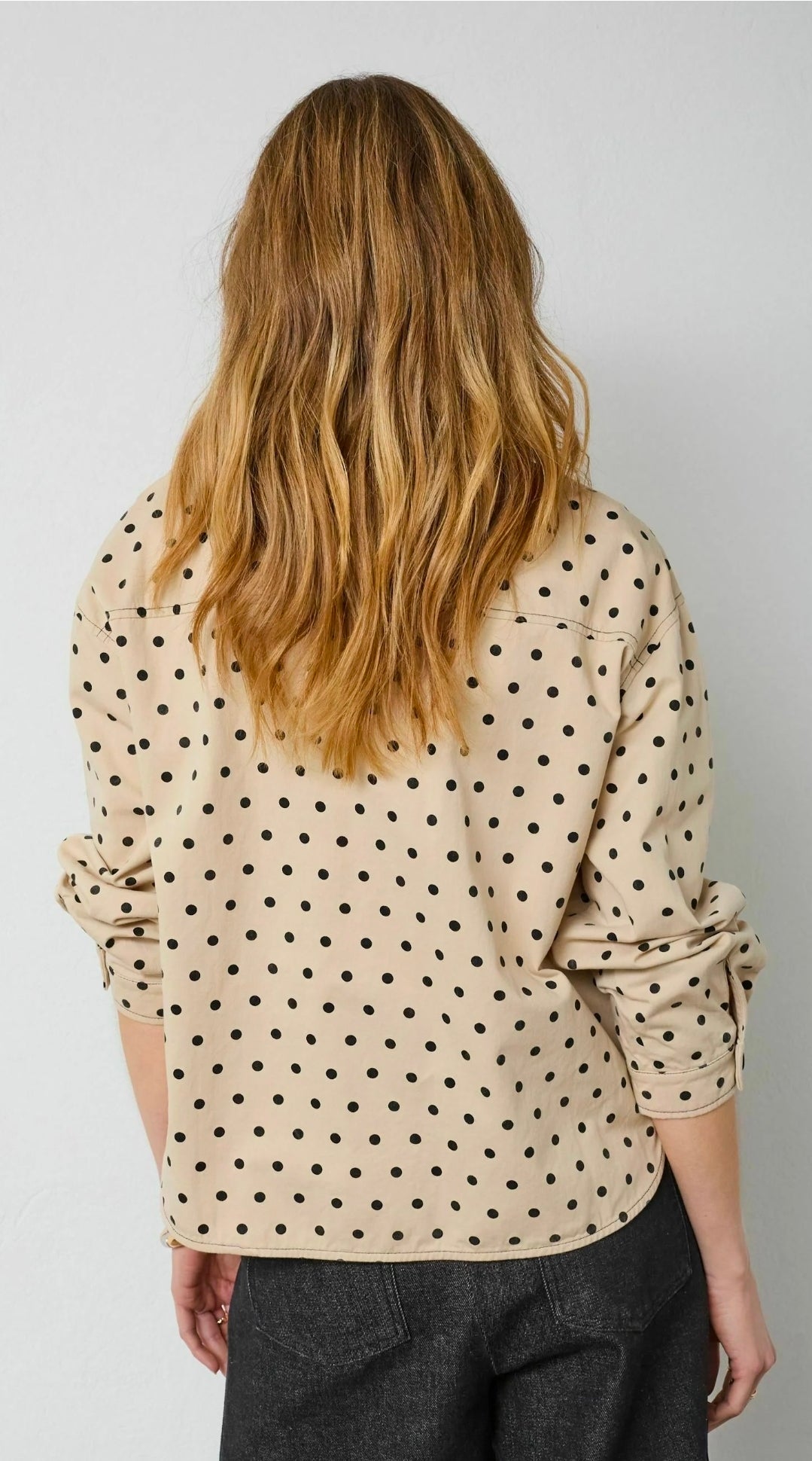 DiddiCC Dot Shirt - Beige/Black