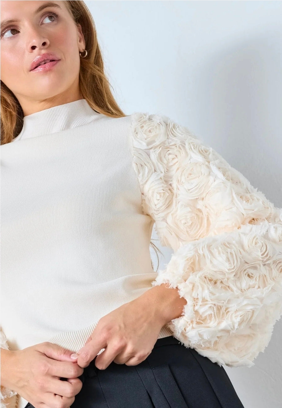 MerciaCC Rose Mix Knit - Bone