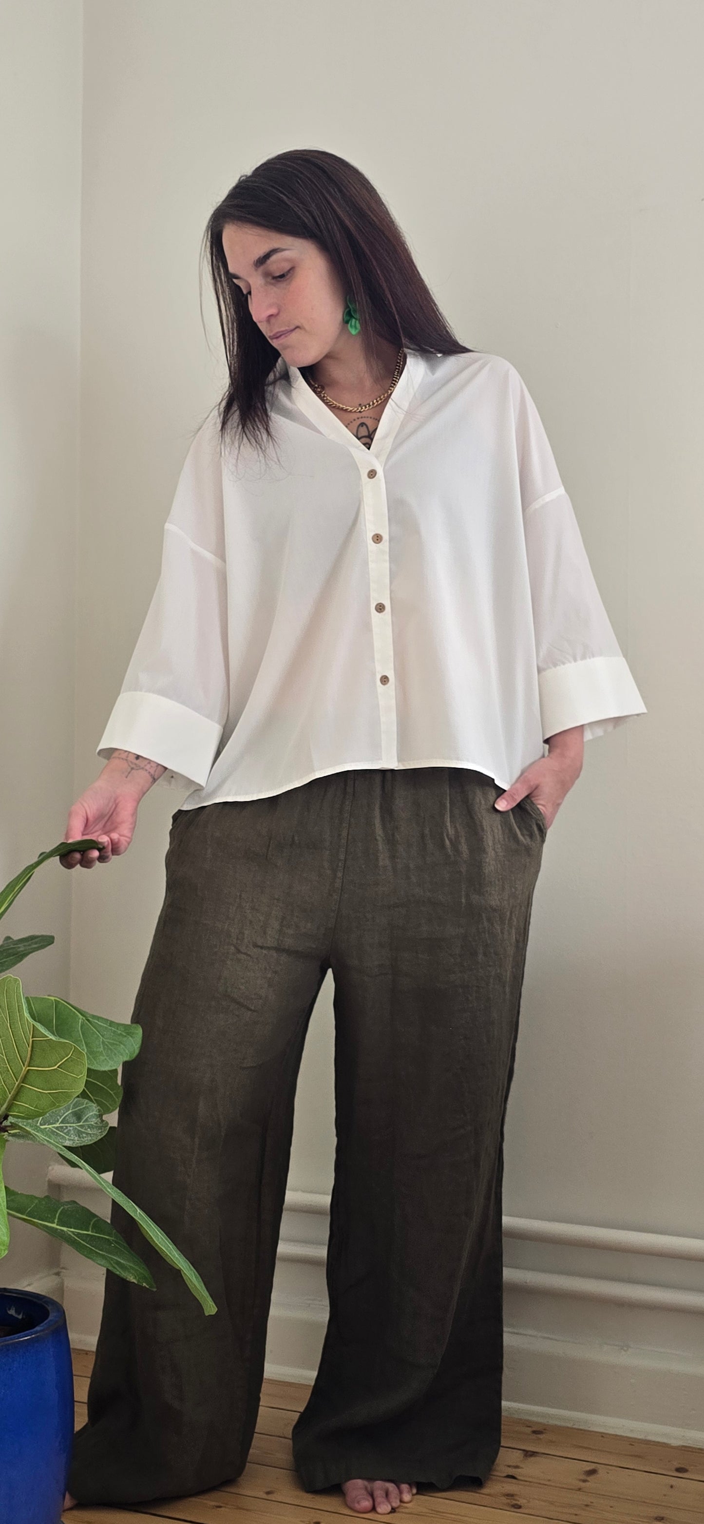 Augusta oversize skjorta - Vit