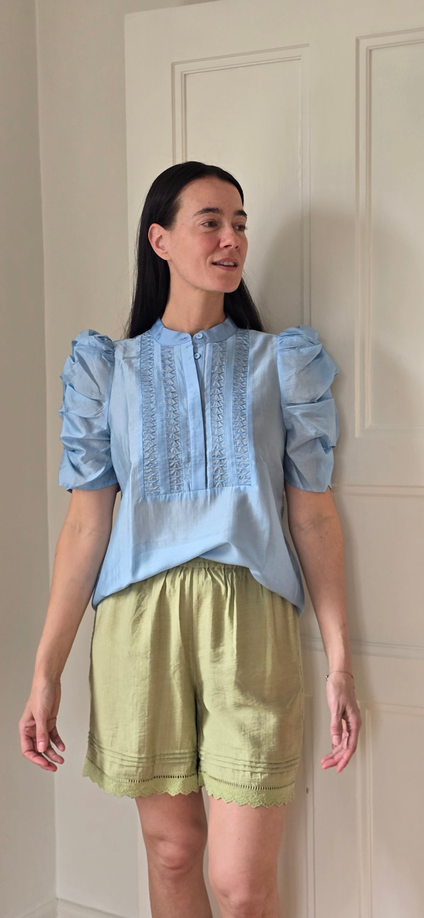 AnnsofiGO blus - Ljusblå