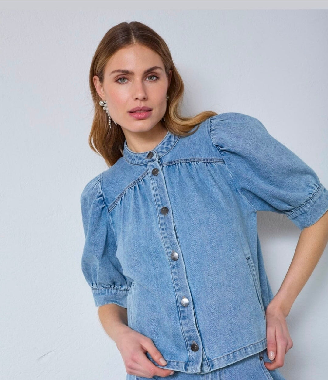 AsjaCC blus - Denim