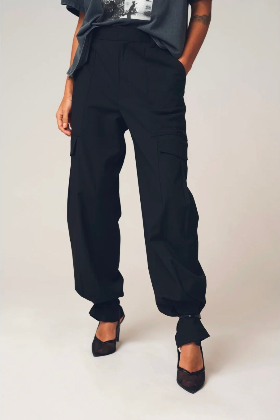 BillieGO Barrel Pant - Svart