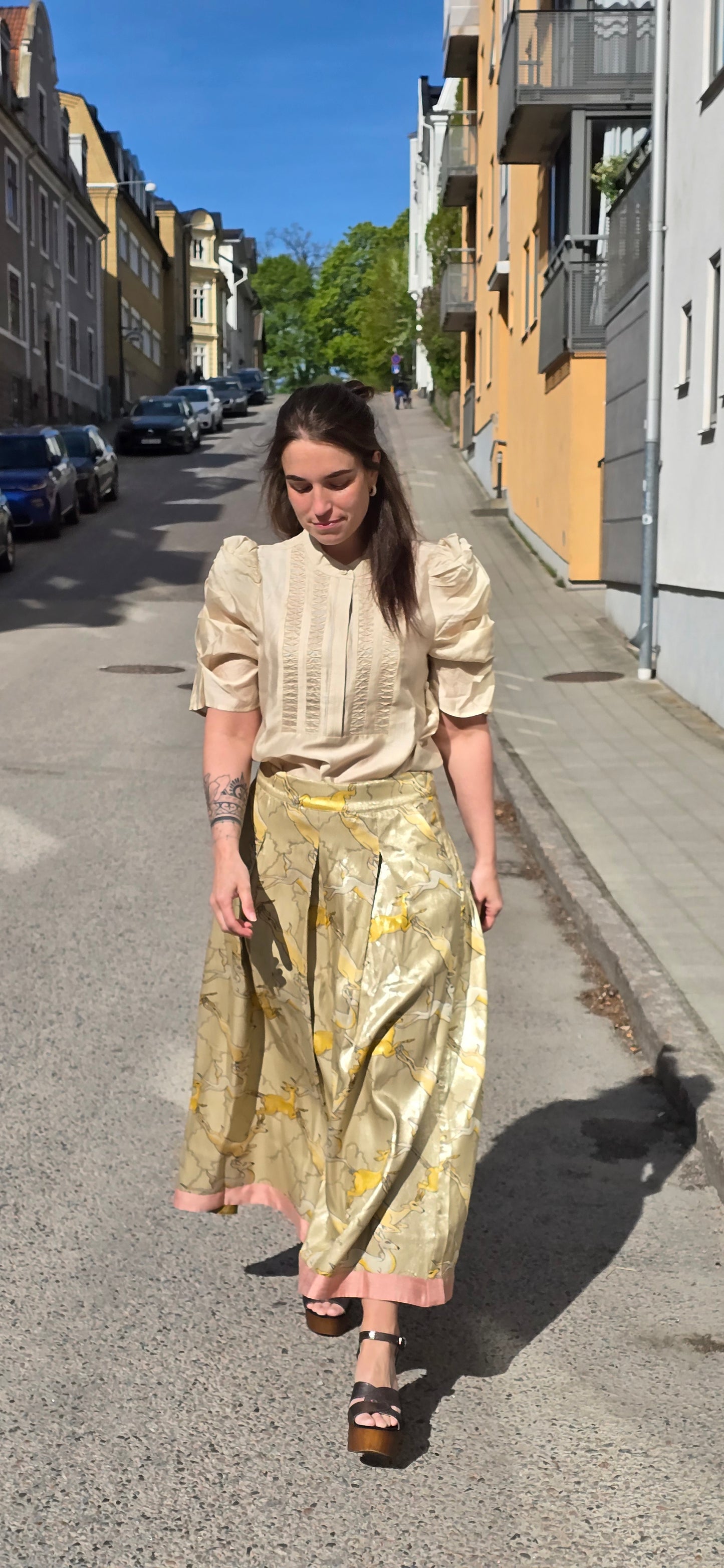 AnnsofiGO blus - Champagne