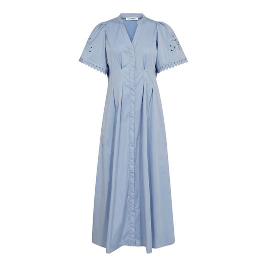 PoppyCC Emd Pleat Dress - LightBlue