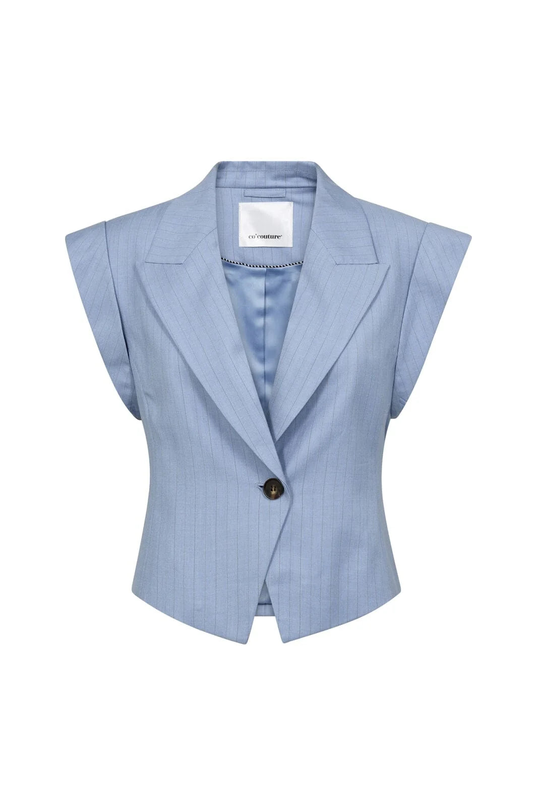 KianaCC Pin Pleat Vest - Pale Blue